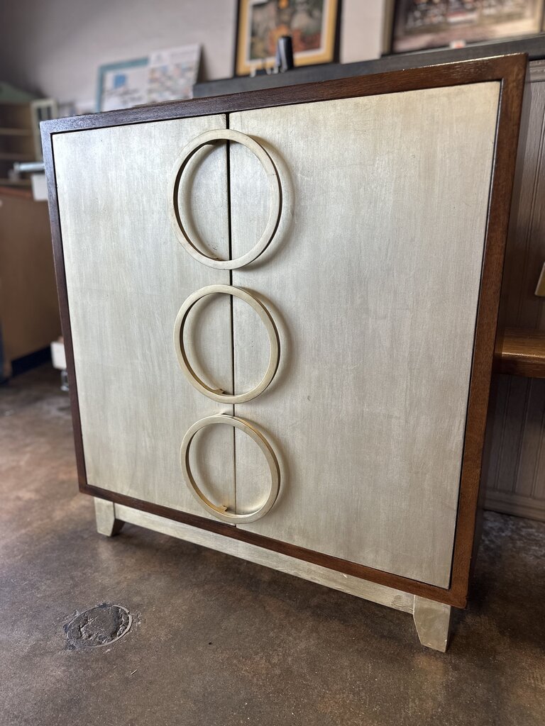 Uttermost Jacinta Silver Leaf Cabinet