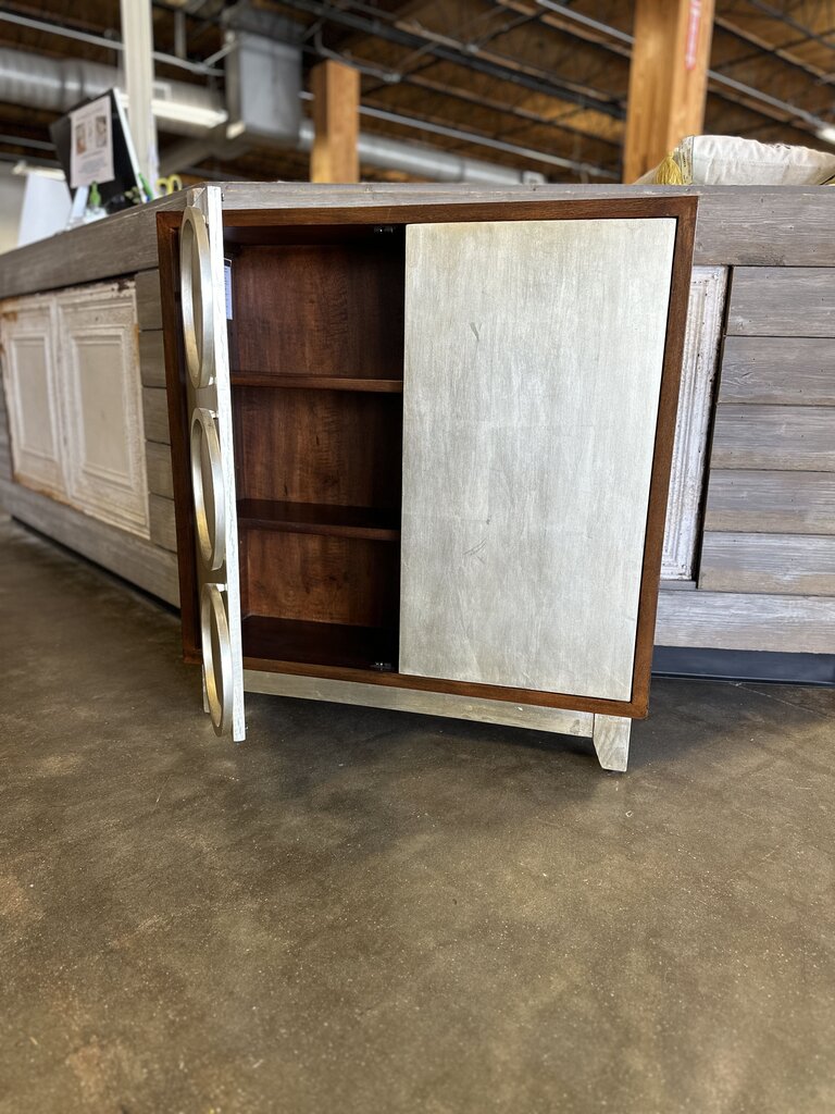 Uttermost Jacinta Silver Leaf Cabinet