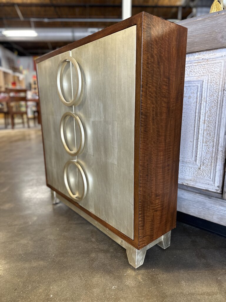 Uttermost Jacinta Silver Leaf Cabinet