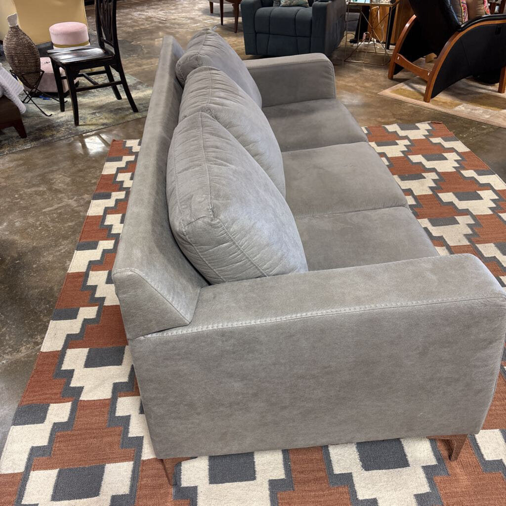 Gray 3 Cushion Textured Sofa