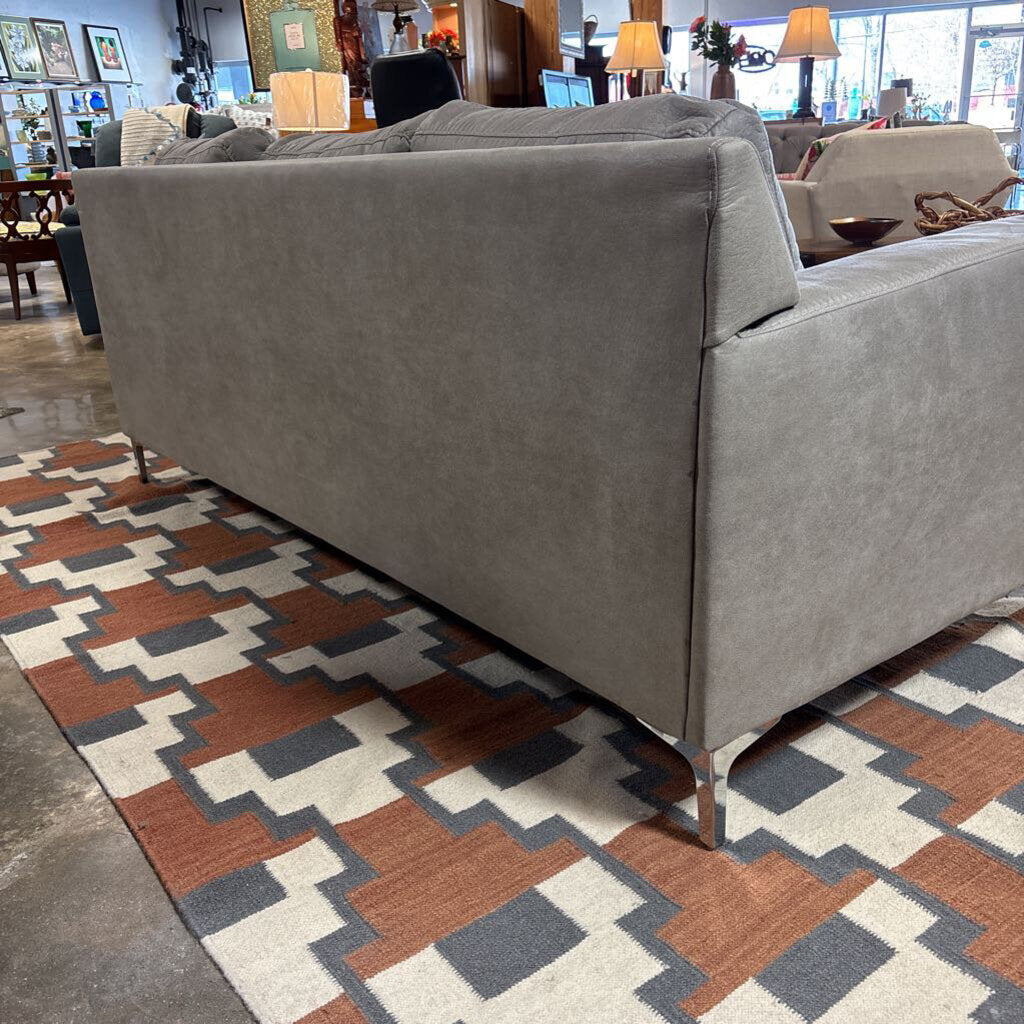 Gray 3 Cushion Textured Sofa