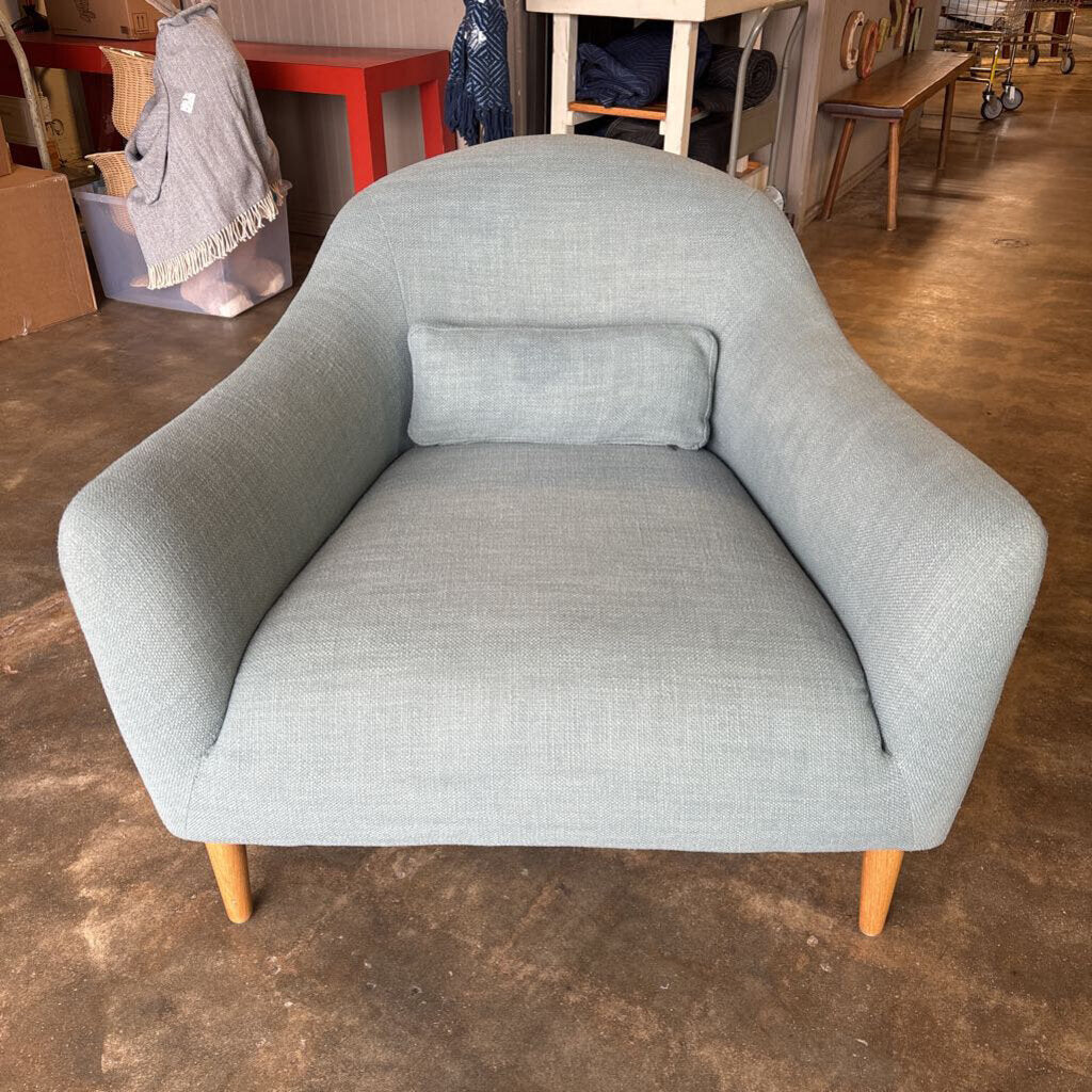 Sky Blue Upholstered Chair
