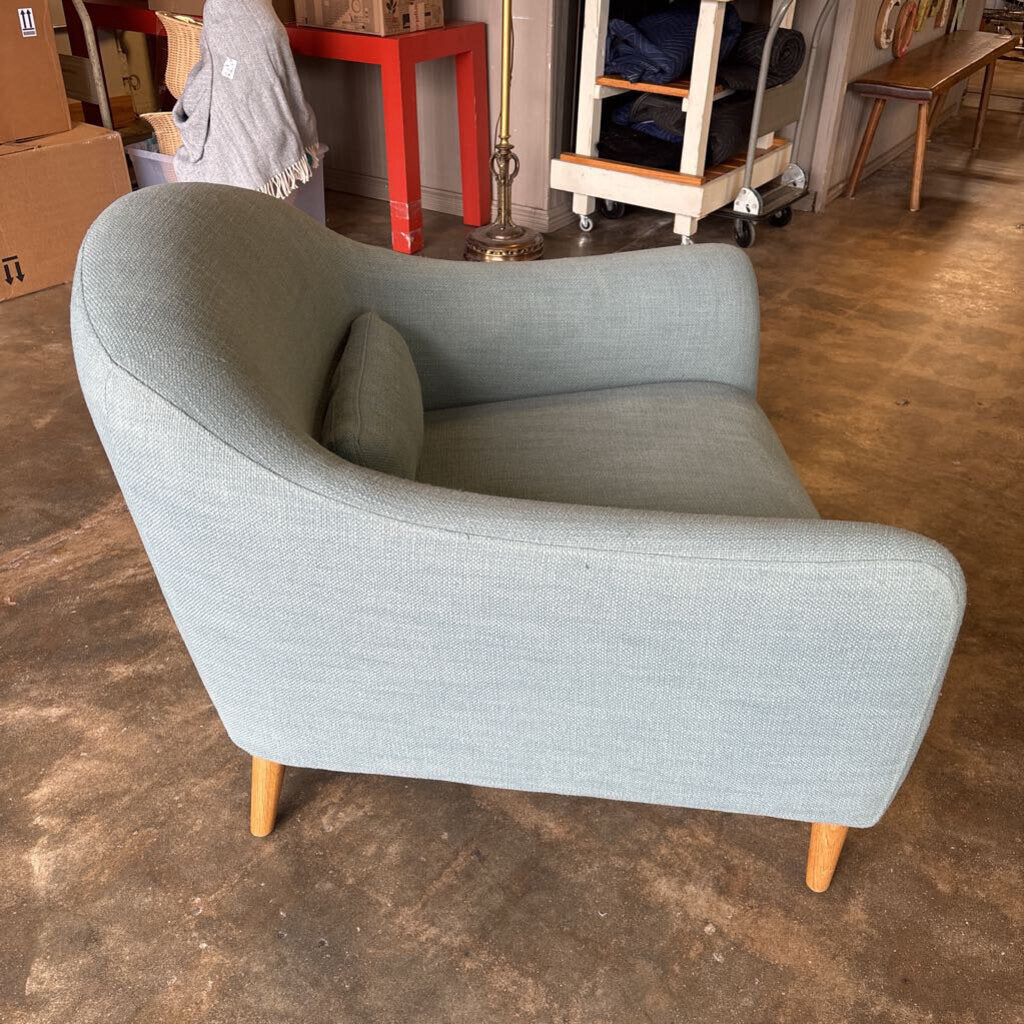 Sky Blue Upholstered Chair