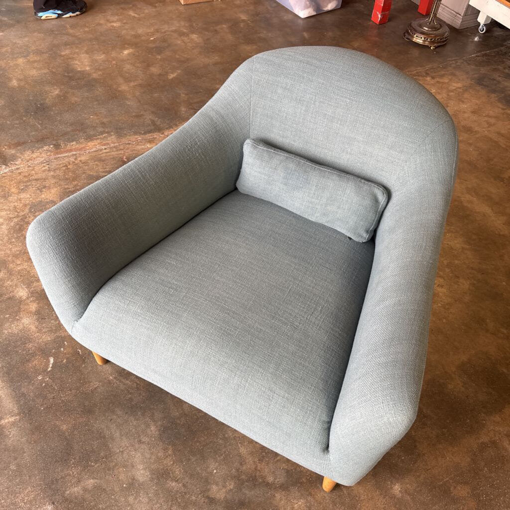 Sky Blue Upholstered Chair