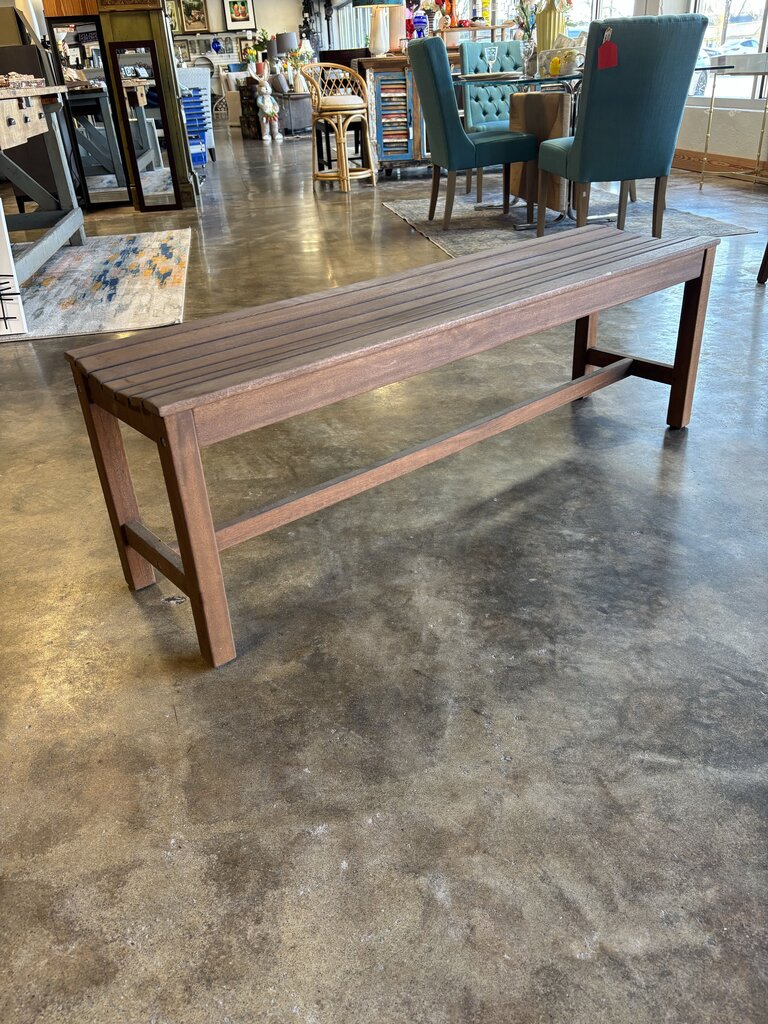 Solid Teak Outdoor Table, Bench & 4 Chairs