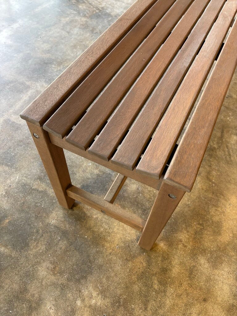 Solid Teak Outdoor Table, Bench & 4 Chairs