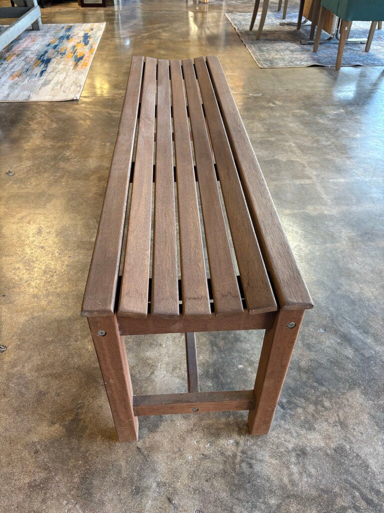 Solid Teak Outdoor Table, Bench & 4 Chairs