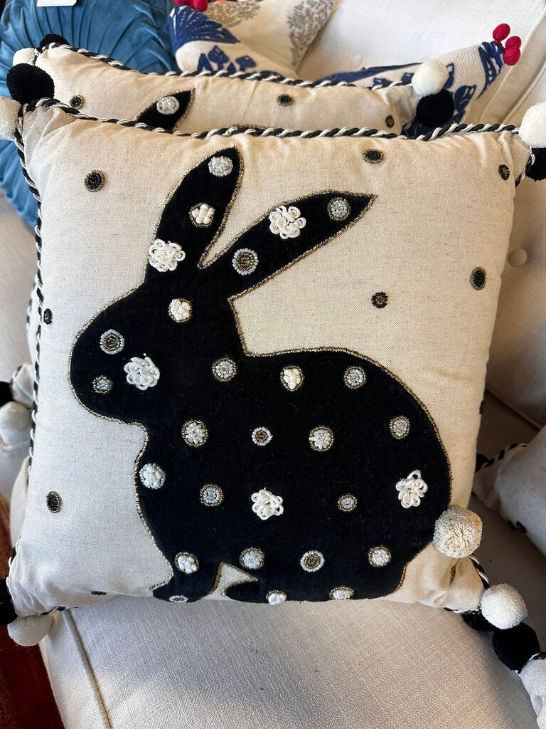 Pom Pom Bunny Pillow