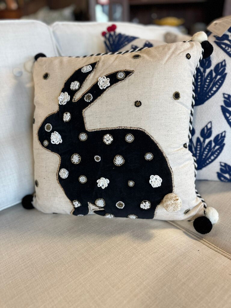 Pom Pom Bunny Pillow