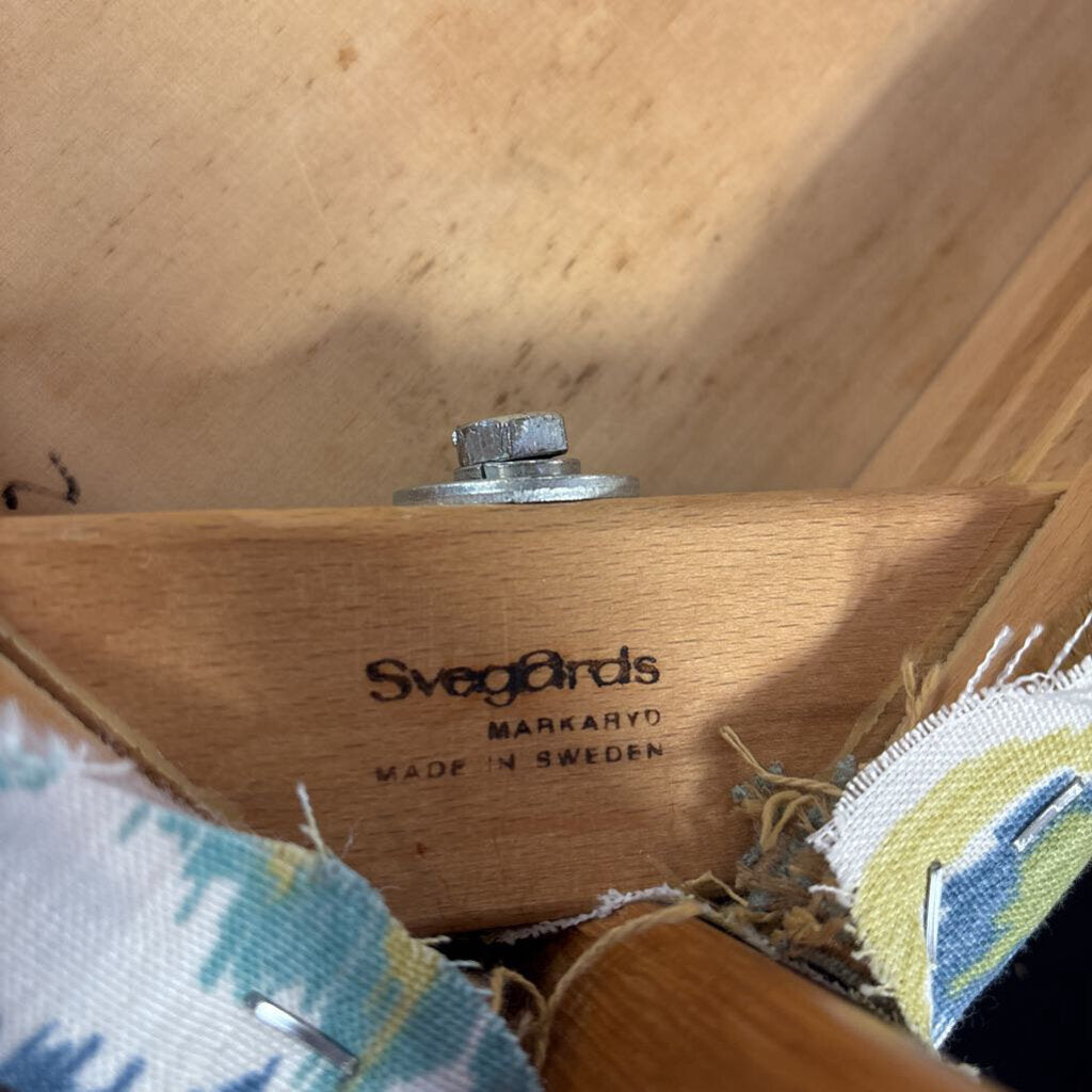 Set 2 Teal Ladder Back Chairs Svegards Markaryd