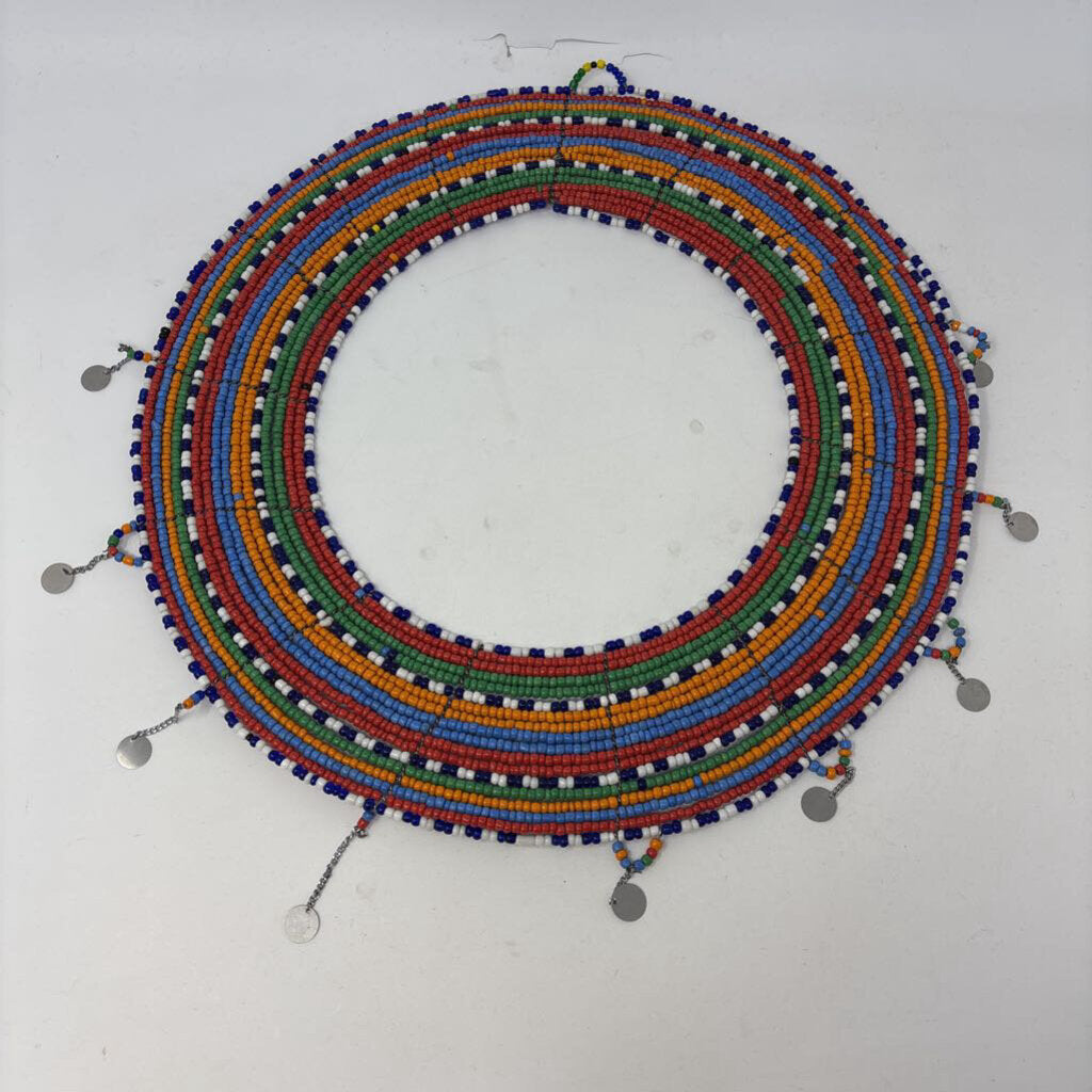 Deco Beaded Collar Necklace from Tanzania