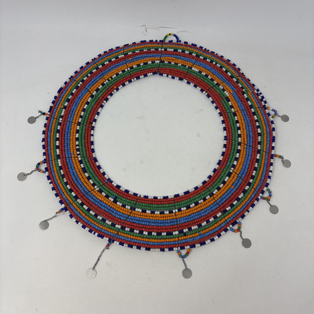 Deco Beaded Collar Necklace from Tanzania
