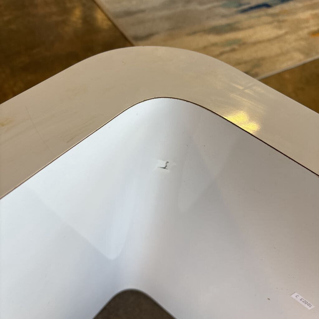 Laminated MCM Waterfall Style Coffee Table 54.25 X 18 X 16