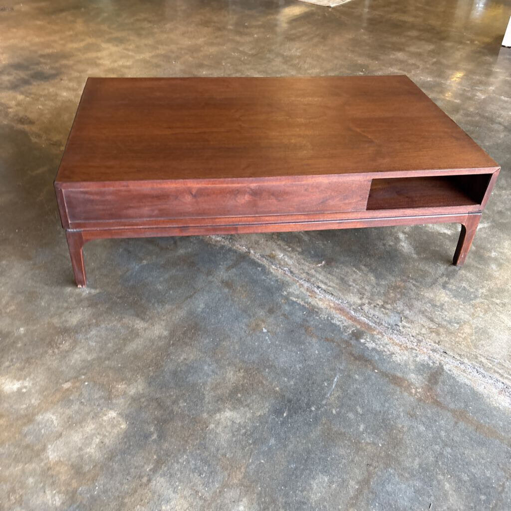 MCM Low Wooden Coffee Table 48.5 X 30.25 X 14.5