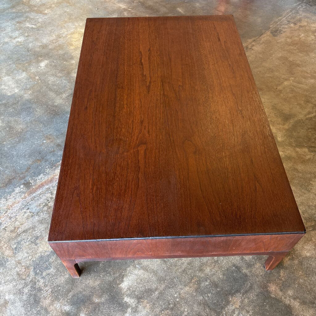 MCM Low Wooden Coffee Table 48.5 X 30.25 X 14.5