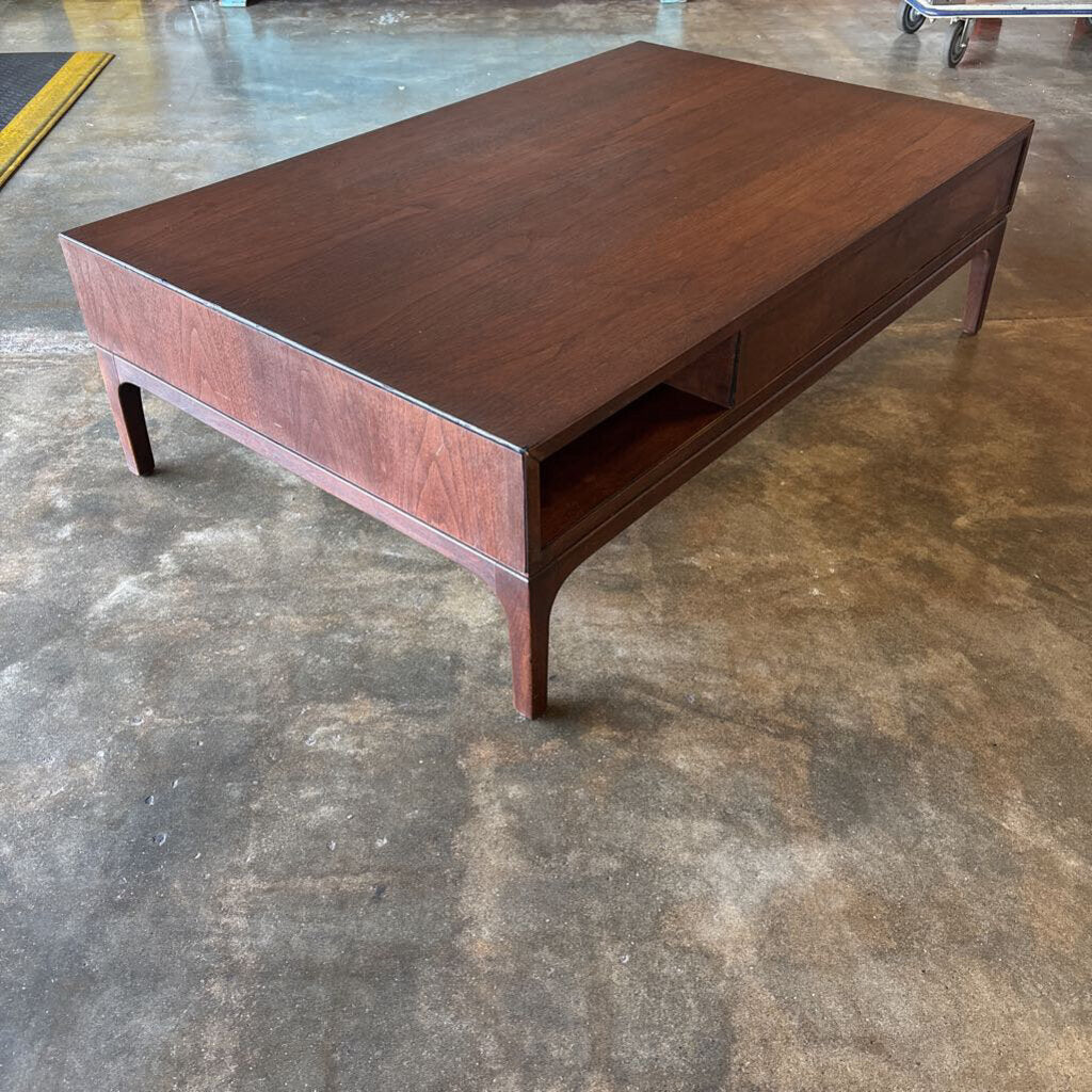 MCM Low Wooden Coffee Table 48.5 X 30.25 X 14.5