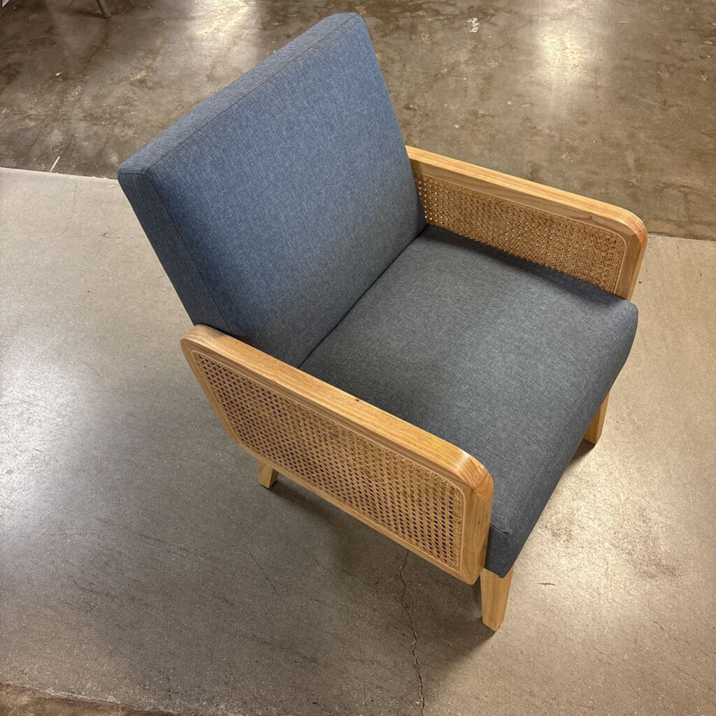 Wood/Rattan Cane Chair