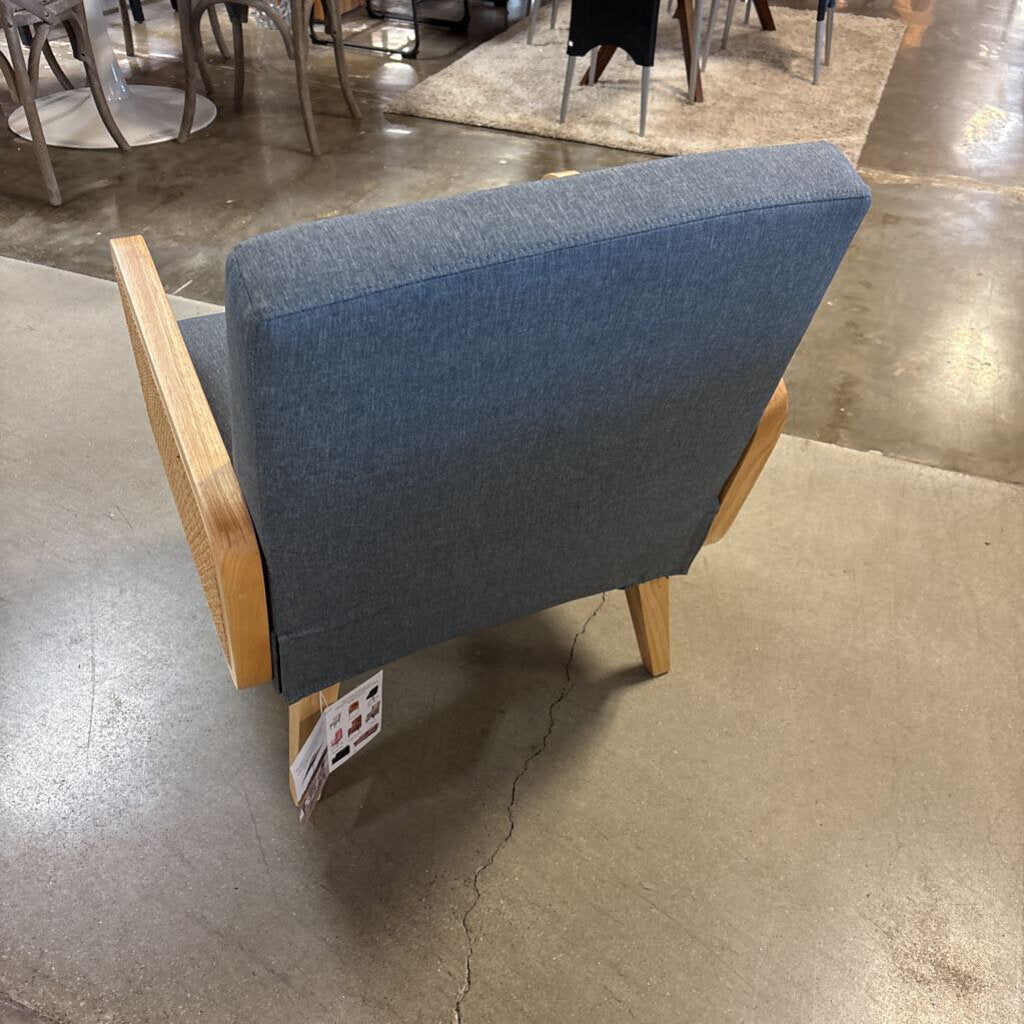 Wood/Rattan Cane Chair