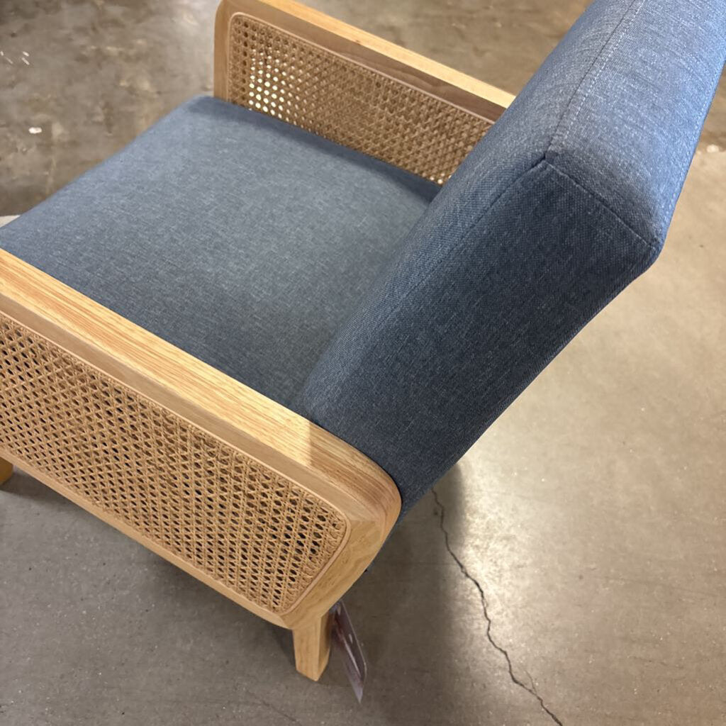 Wood/Rattan Cane Chair