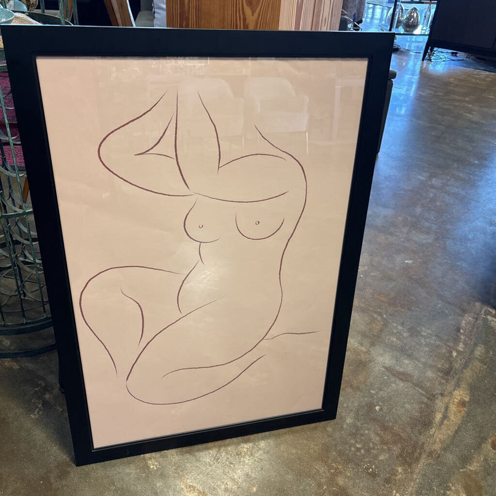Nude Line Drawing 27 X 40