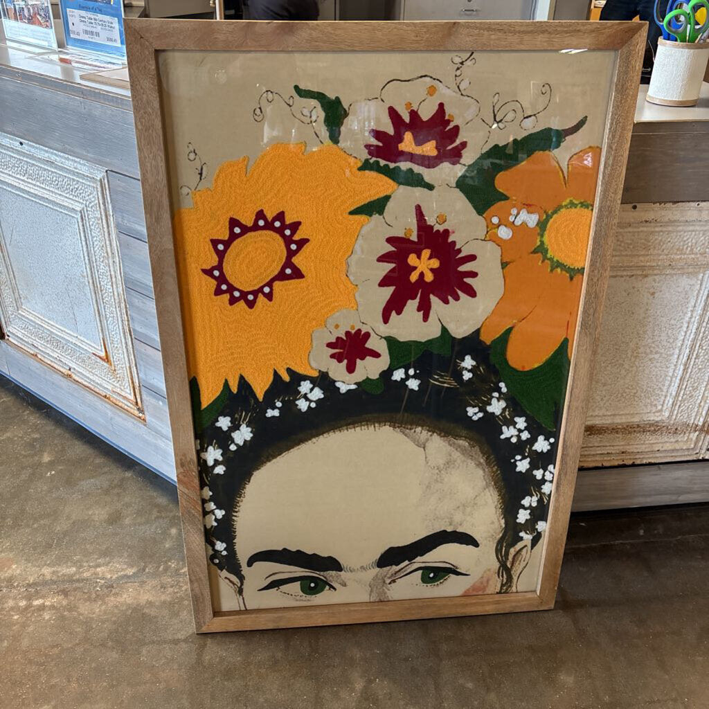 Needle Work Flowers On Beautiful Frida