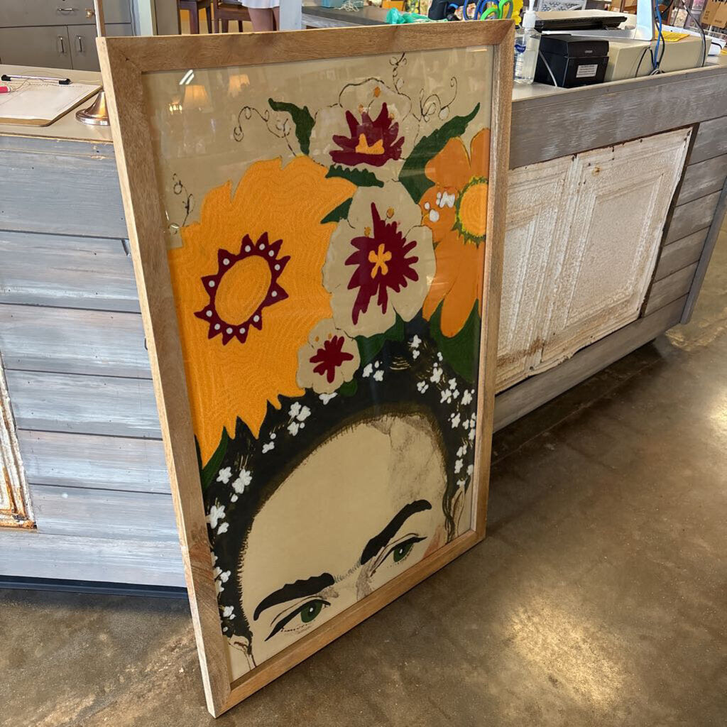 Needle Work Flowers On Beautiful Frida