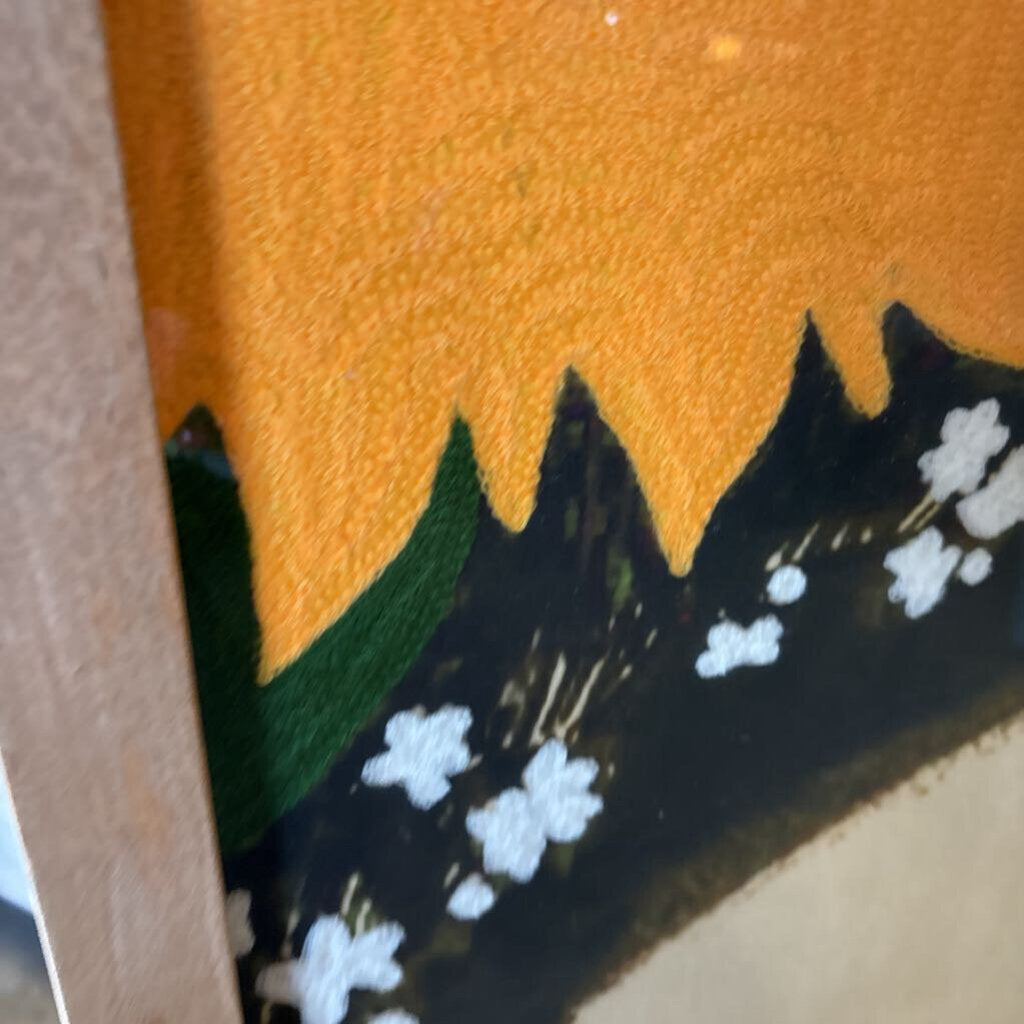 Needle Work Flowers On Beautiful Frida