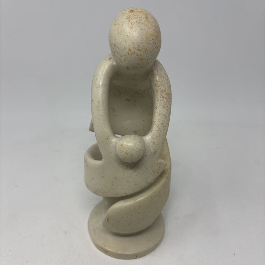Mother & Child Hand Carved Soapstone Table Topper