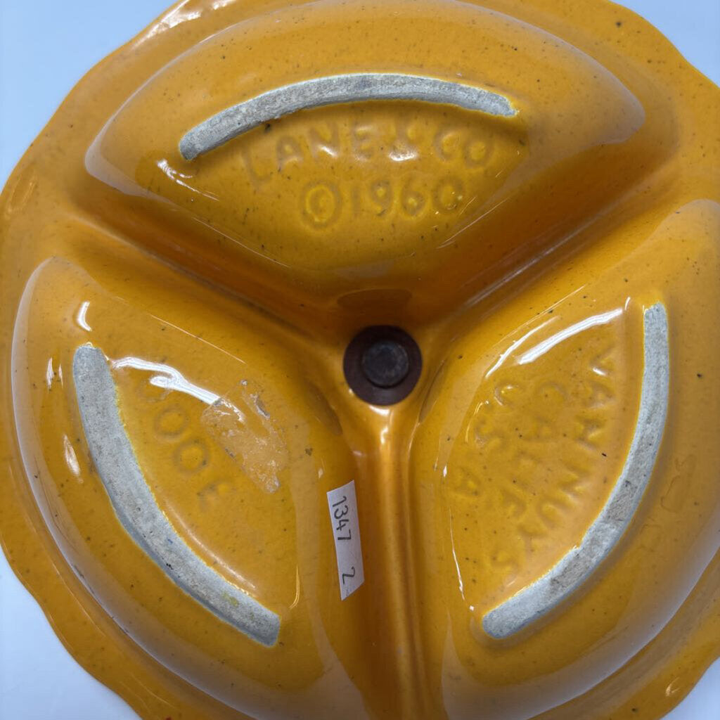 Los Angeles Pottery Yellow 1960 Veg & Dip