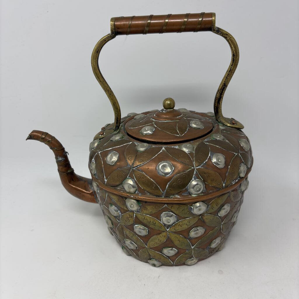 Copper/Mixed Metal Tea Pot