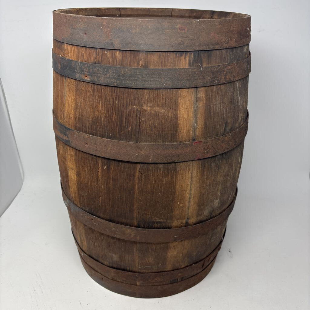 Vintage Rustic Wooden Barrel