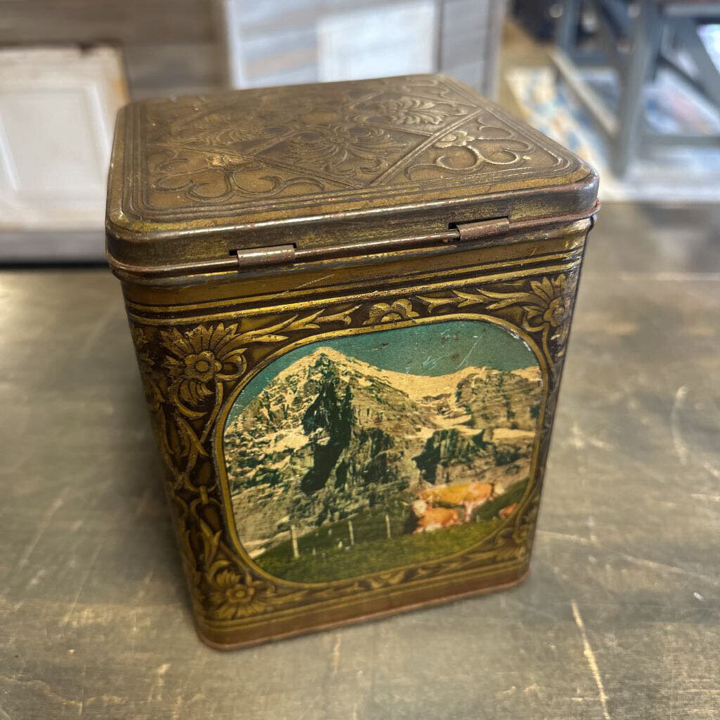 Vintage Biscuit Tin From Belgium