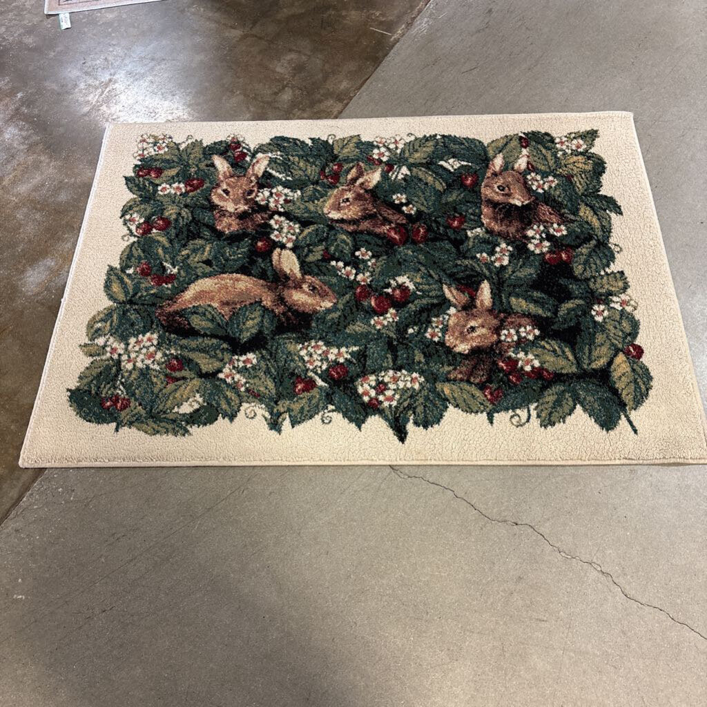 Rabbit Rug 56.25 X 39.5