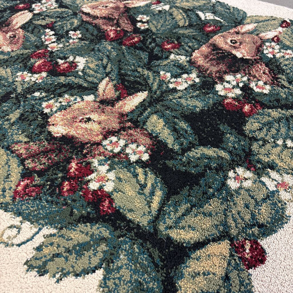 Rabbit Rug 56.25 X 39.5