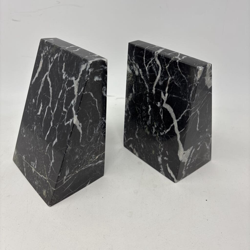 Marble Wedge Bookends