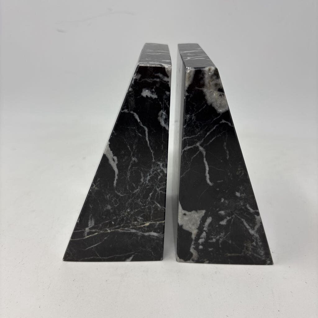 Marble Wedge Bookends