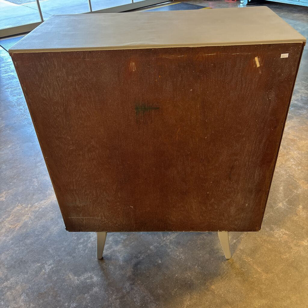 Painted MCM 4 Drawer Dresser 33.75 X 18 X 40