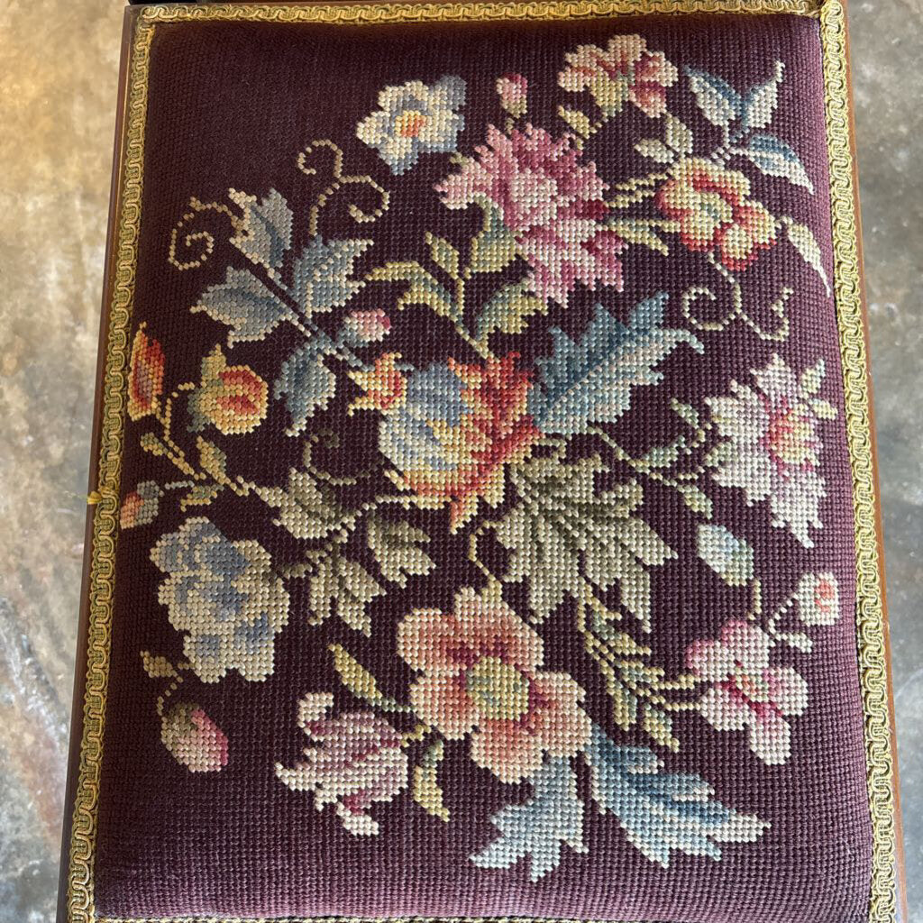French Style Needlepoint Bench