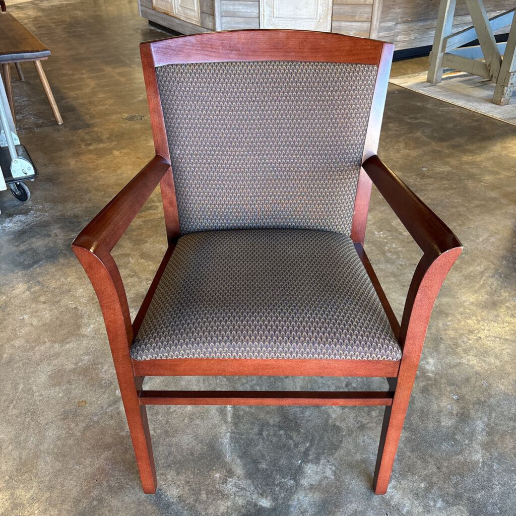 Wood & Upholstered Armchair