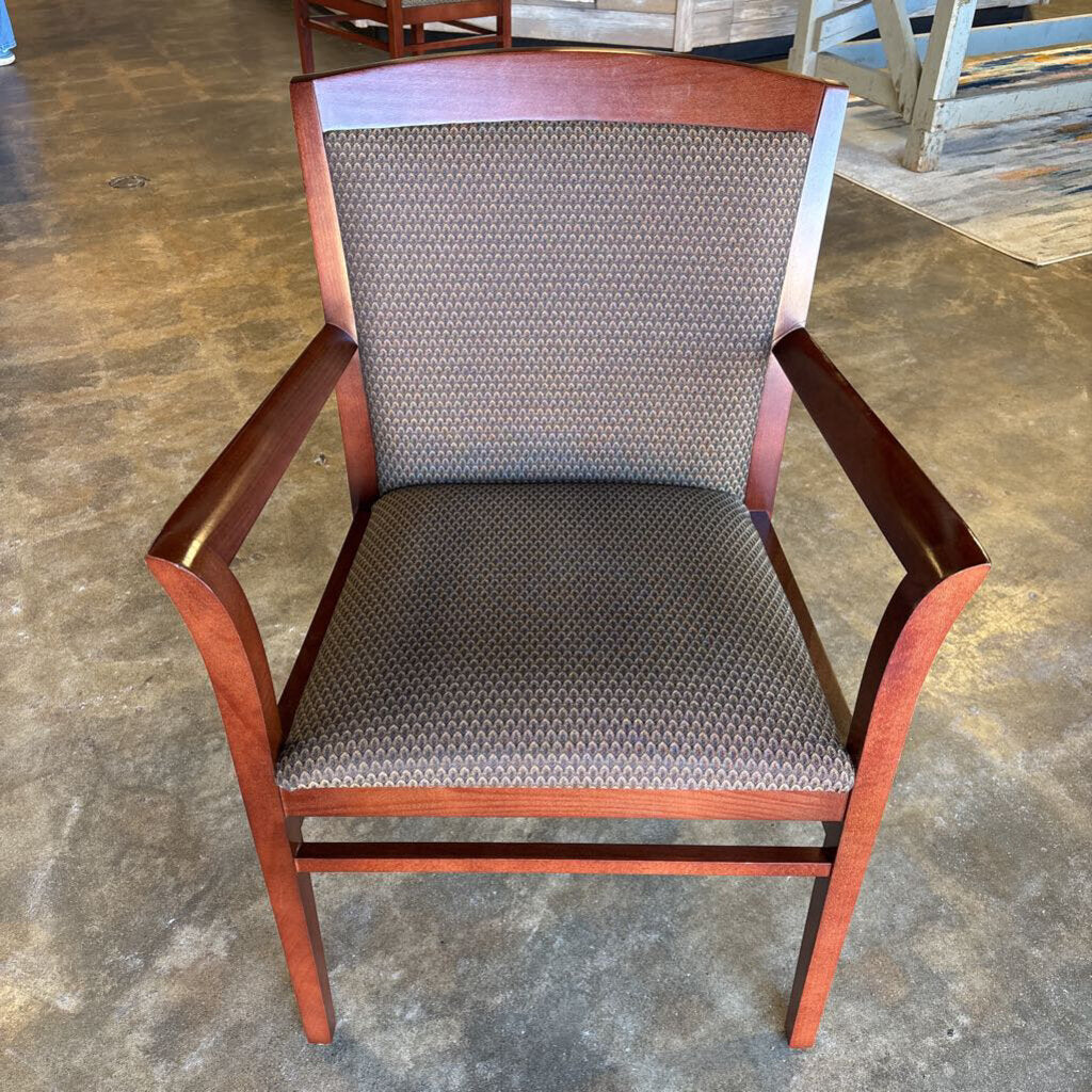 Wood & Upholstered Armchair