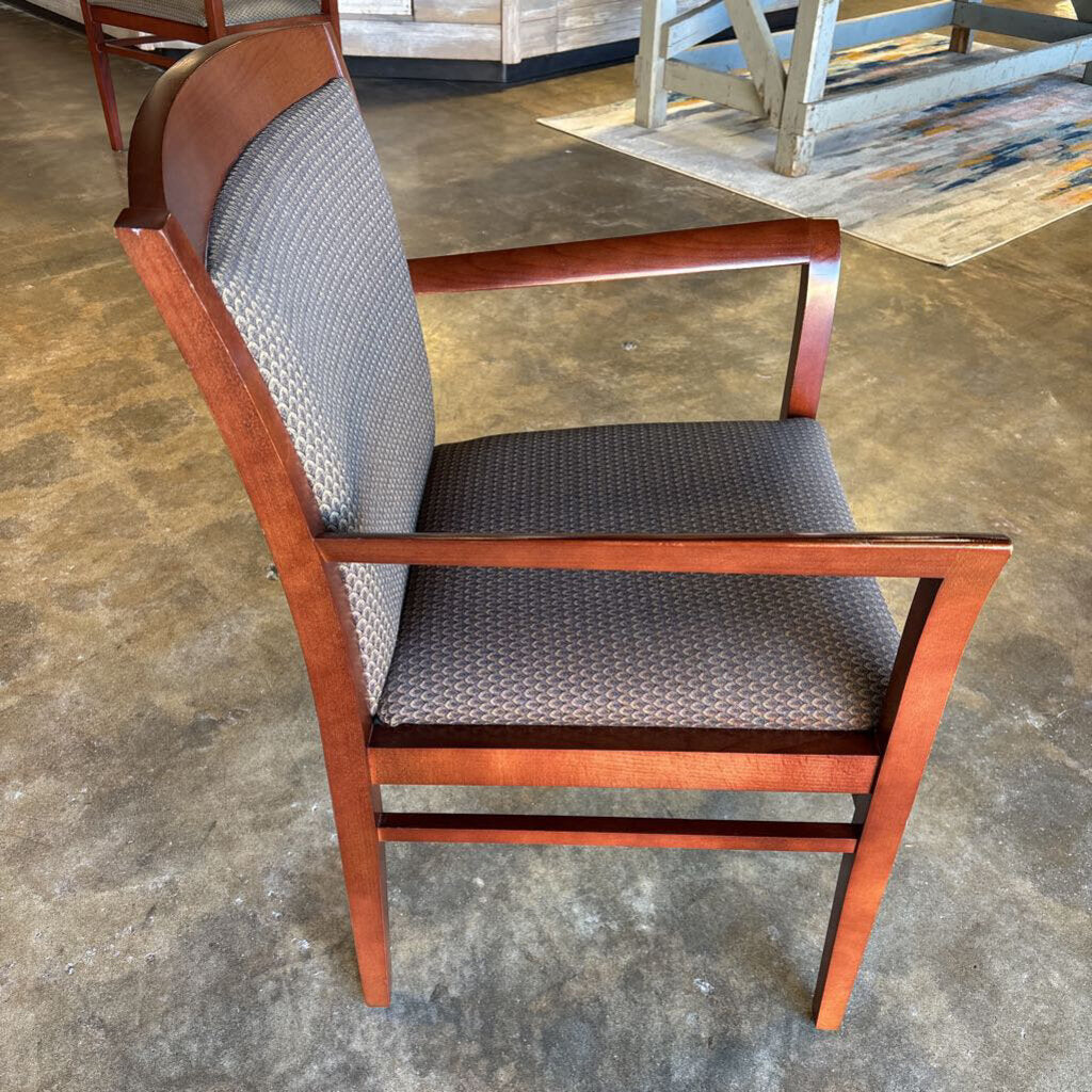 Wood & Upholstered Armchair