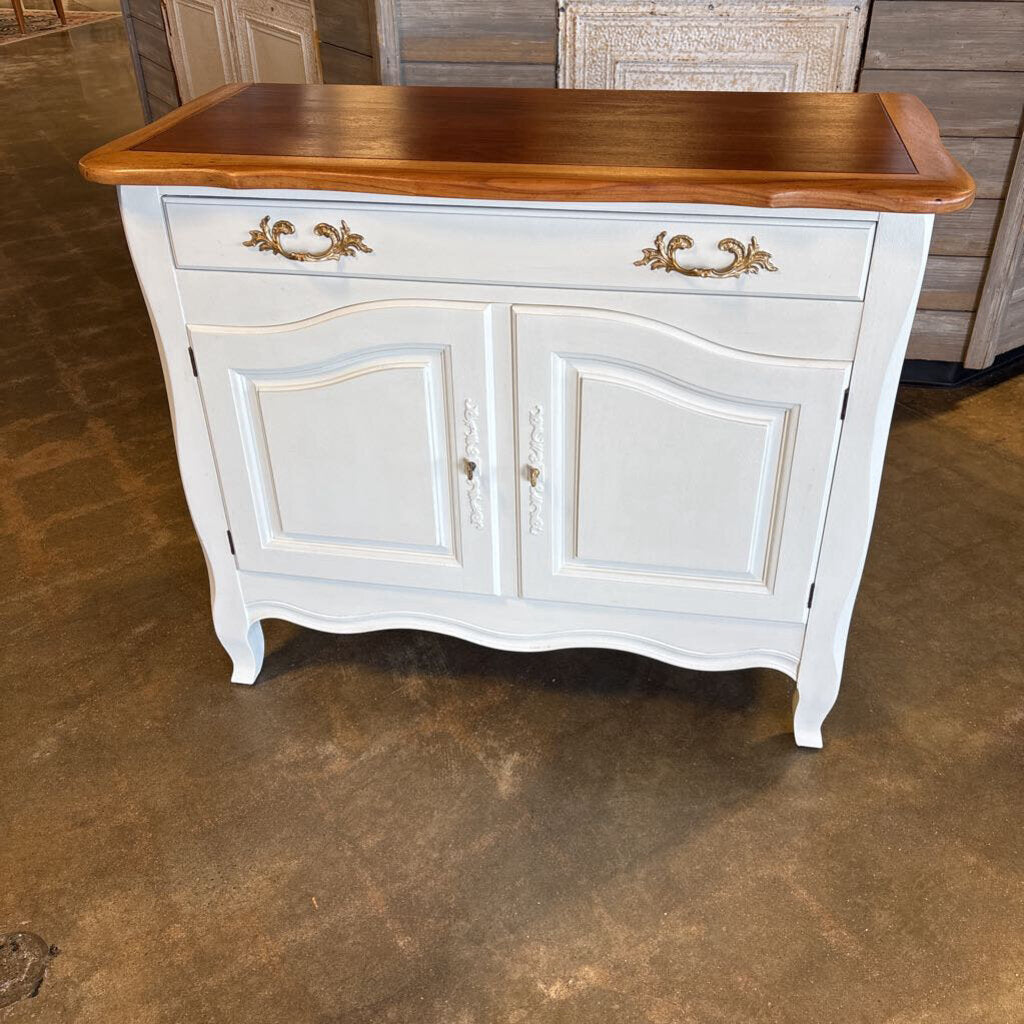 Painted Cabinet 38.5 X 17.5 X 32.5