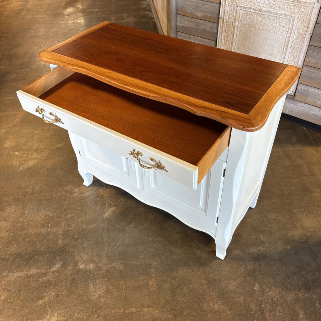 Painted Cabinet 38.5 X 17.5 X 32.5