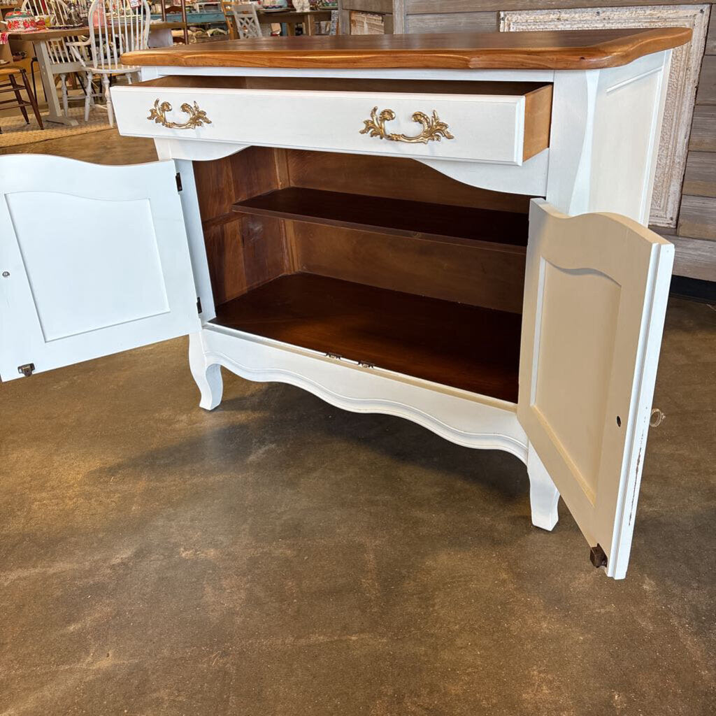 Painted Cabinet 38.5 X 17.5 X 32.5