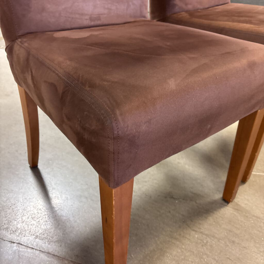 Set 2 Micro Fleece Parsons Dining Chairs