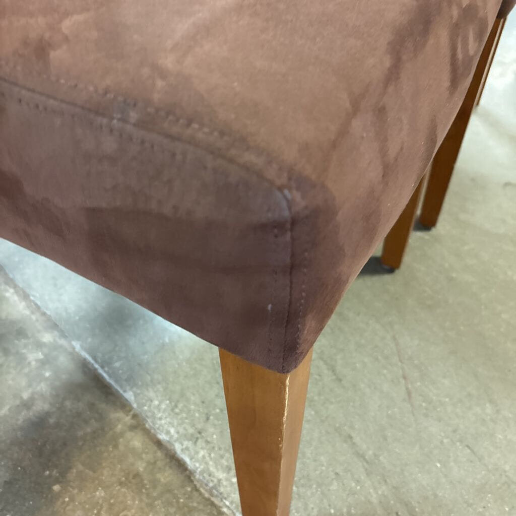 Set 2 Micro Fleece Parsons Dining Chairs