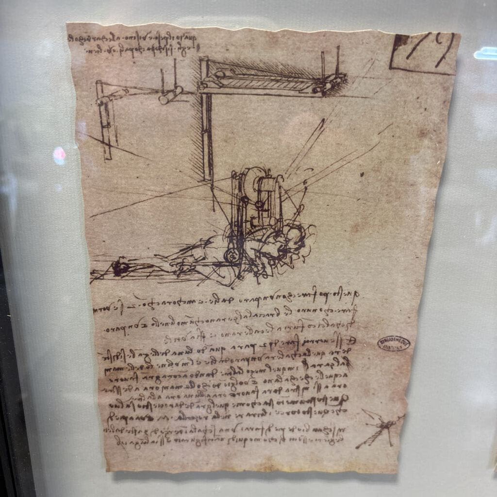 Framed Leonardo da Vinci Sketches