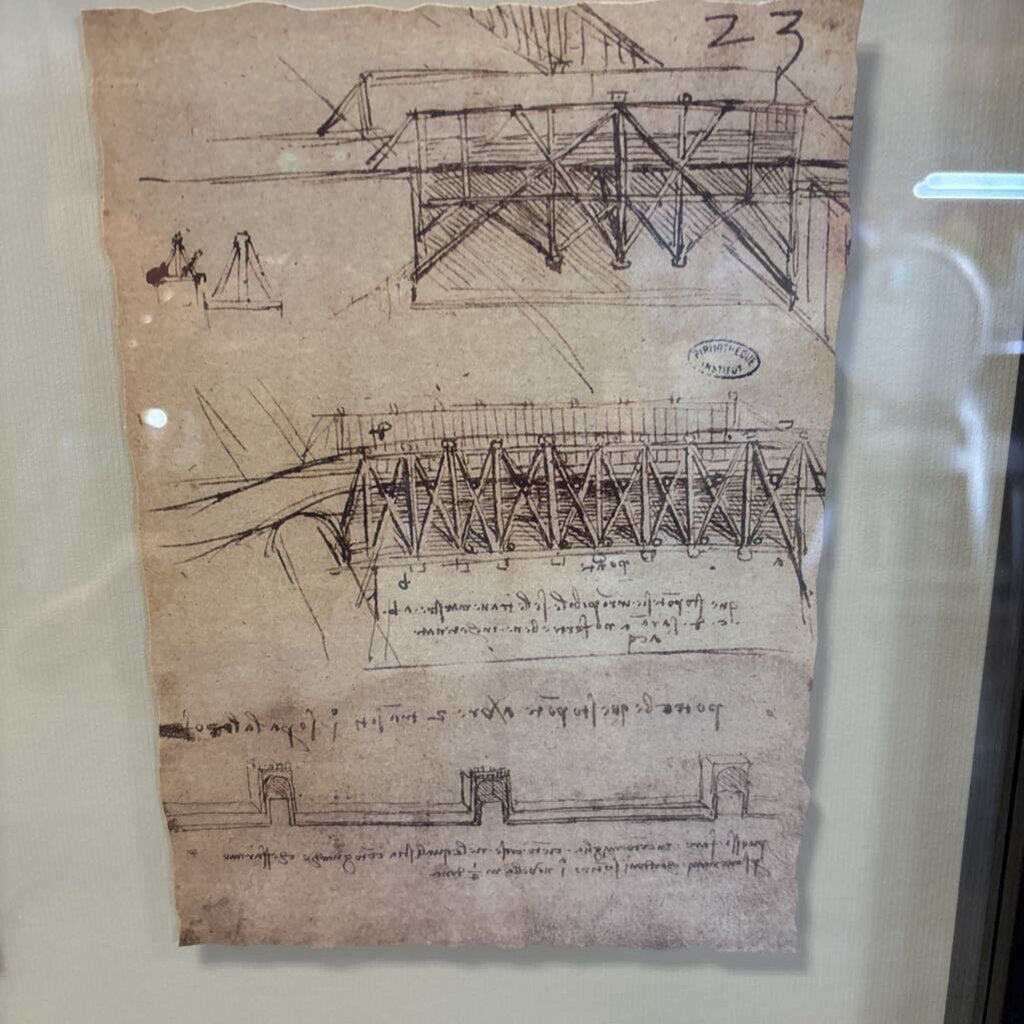 Framed Leonardo da Vinci Sketches