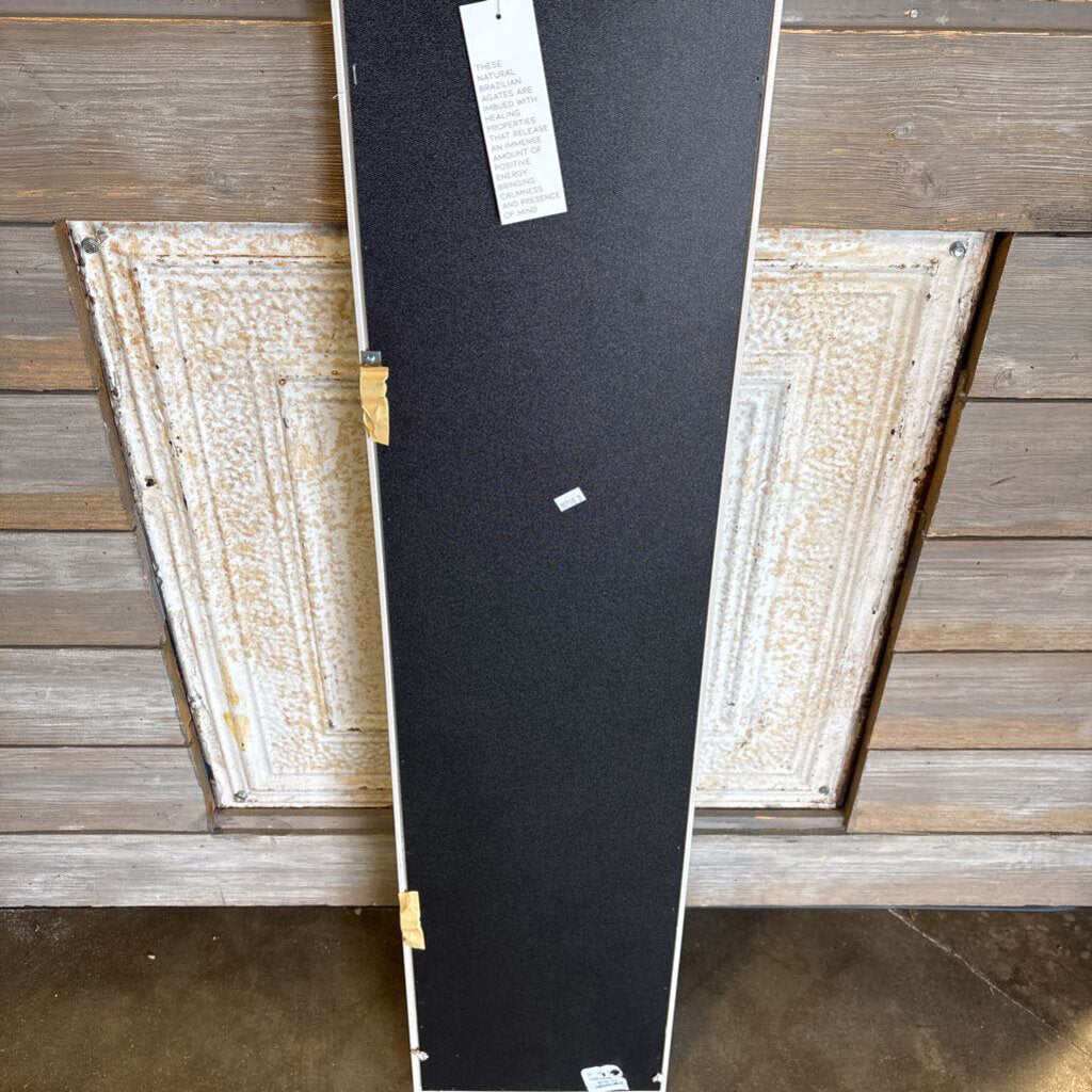 Framed 3 Agate 9.75 X 39.5