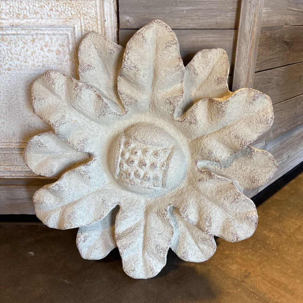 Textured Relief Sunflower Plaque 30"